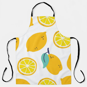 Tablier Fruits citrons sans couture motif