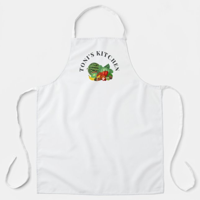 Tablier Fruits et légumes personnalisés (Recto)