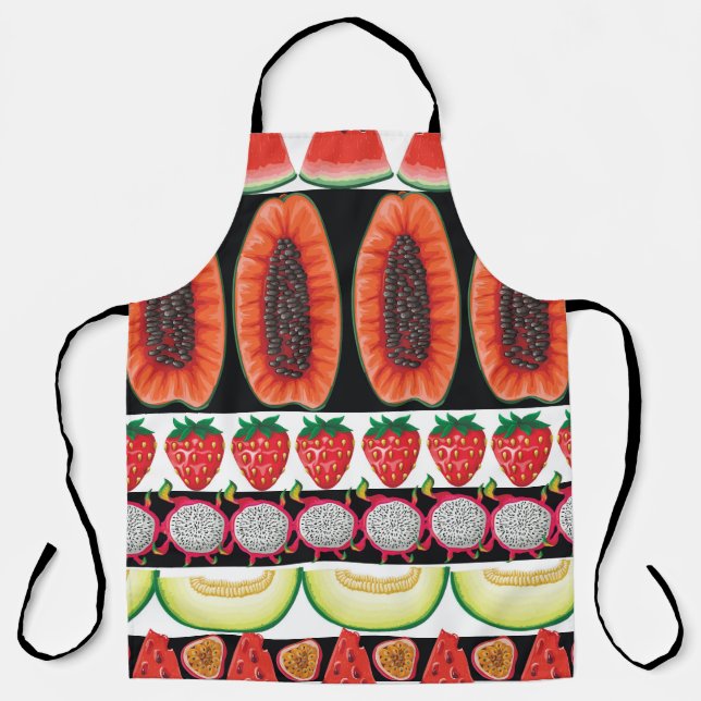 Tablier Fruits exotiques Motif sans couture tendance (Recto)