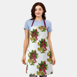 TABLIER FRUITS ROUGES / SAC FOURRE-TOUT RASPBERRIES