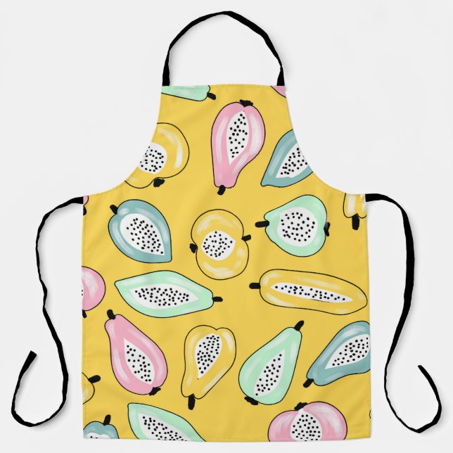 Tablier Fruits tropicaux : Motif d'impression dynamique (Recto)