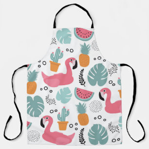 Tablier Fruits tropicaux : motif répétitif.