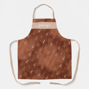 Tablier Fumée automnale personnalisée de pain Brown de blé