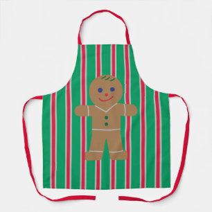 Tablier Fun and Fancy Christmas Gingbread Homme