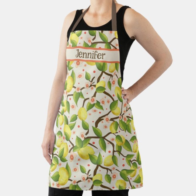 Tablier Fun Apron Inspirivity pour femmes citron (Créateur téléchargé)
