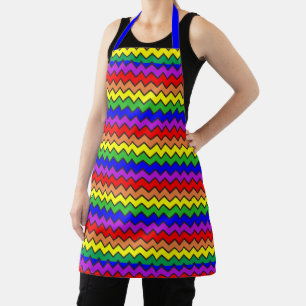 Tablier Fun Chevron Rainbow coloré