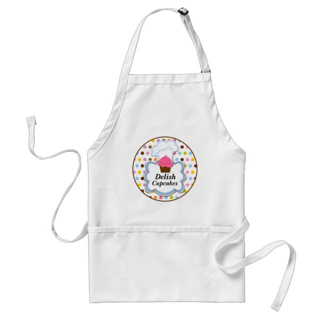 Tablier Fun Cupcake & Baker's Casquette Apron personnalisé (Devant)