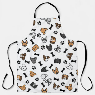 Tablier Fun Cute Chig se reproduit avec des os et des Empr