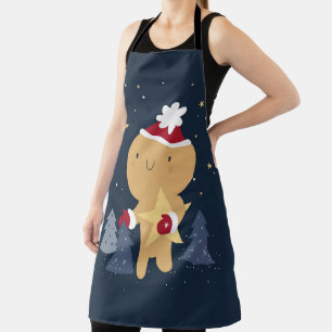 Tablier Fun festif Noël Gingerbread homme Apron