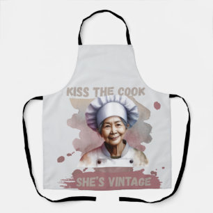 Tablier Fun Kiss The Cook Elle est Vintage