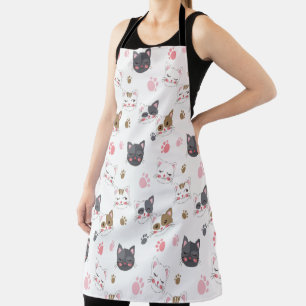 Tablier Fun Kitty Cat Motif