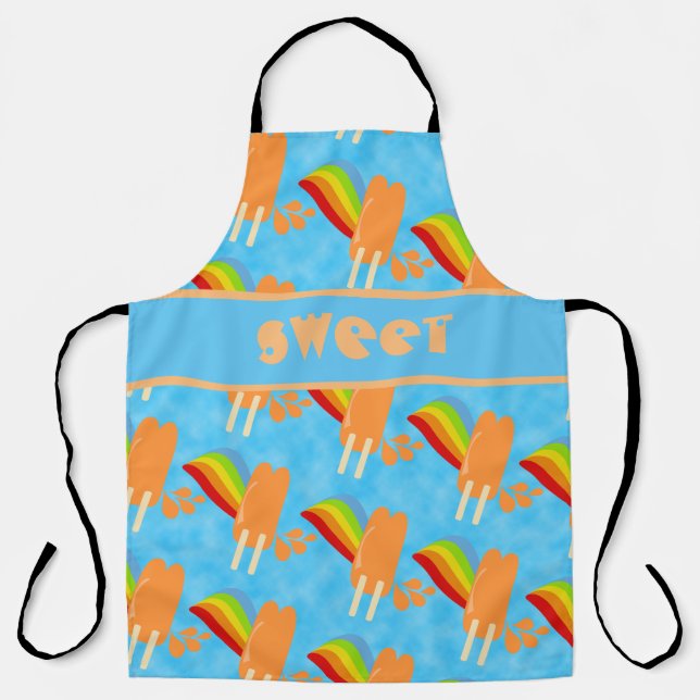 Tablier Fun Orange Frozen Pops Fun Joy Motif (Recto)