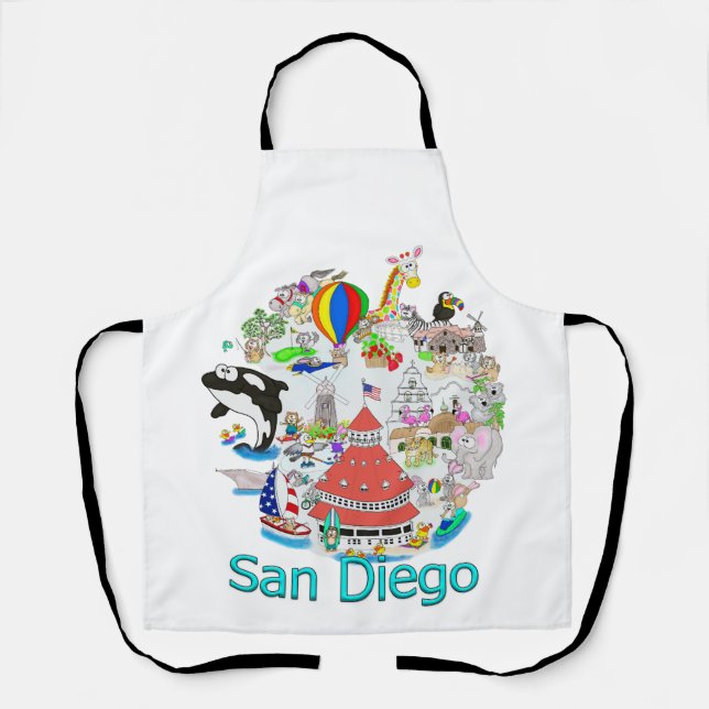 Tablier Fun San Diego California (Recto)
