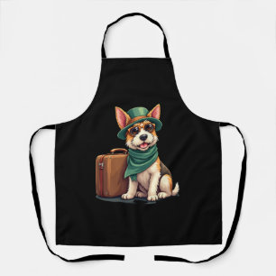 Tablier Fun Travellers Chien avec sac Graphic pour valise