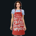 Tablier Funky Christmas Baking Watch Movies Conception de<br><div class="desc">Funky Christmas Baking Watch Movies Conception de devis</div>