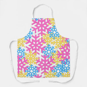Tablier Funky Coloré Fun Fun de neige Hiver Motif à thème