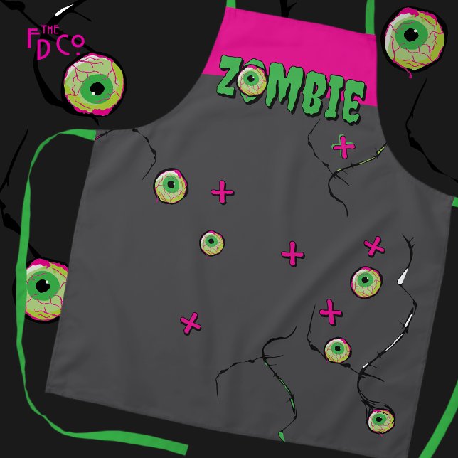 Tablier Funky Zombie Eyeball Poppin’ Funky (Créateur téléchargé)