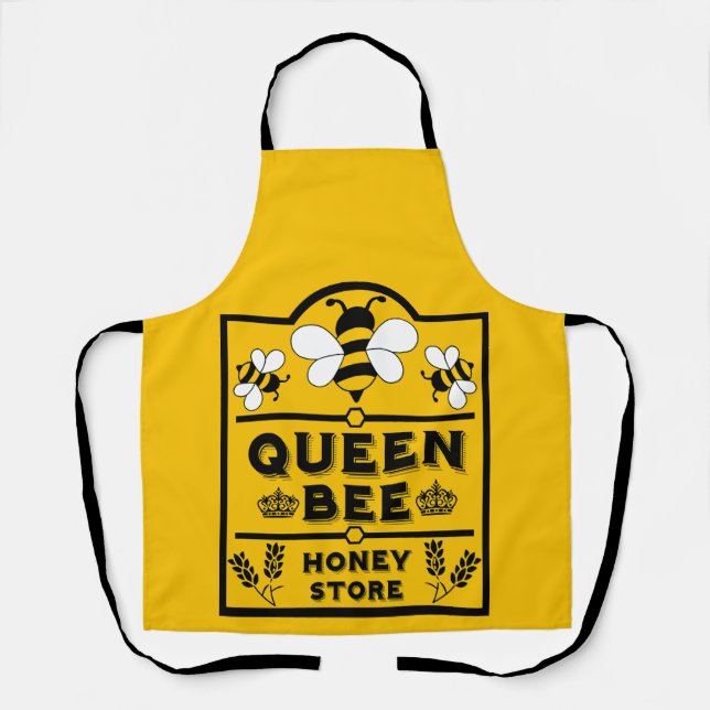 Tablier Funny Apiary Honey Queen Bee (Recto)