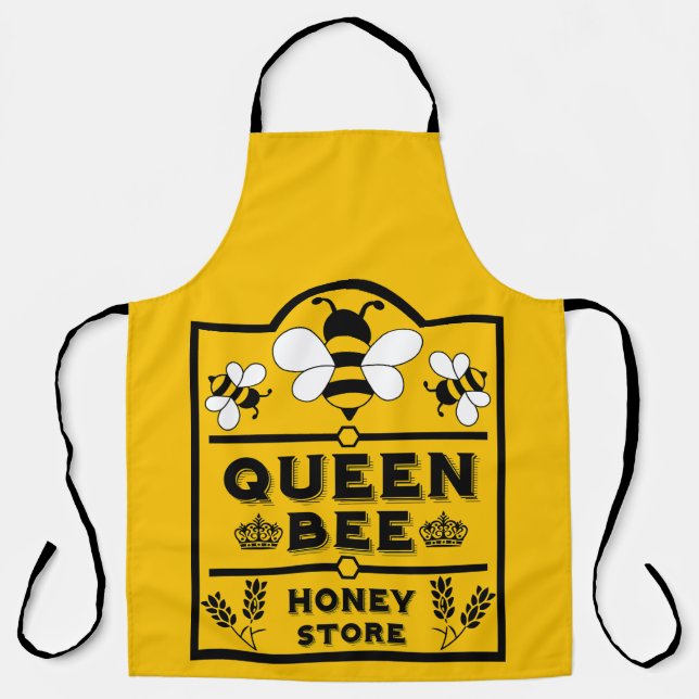 Tablier Funny Apiary Honey Queen Bee (Recto)