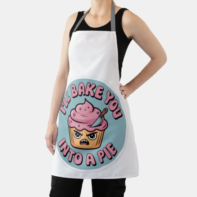 Tablier Funny Baking Apron - I'll Bake You Into A Pie Cupc (Insitu)