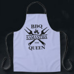 Tablier Funny BBBQ personnalisé Barbecue Queen Apron<br><div class="desc">Funny BBBQ Grill Master Barbecue personnalisé Meilleur</div>