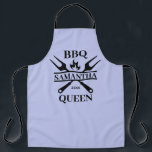 Tablier Funny BBBQ personnalisé Barbecue Queen Apron<br><div class="desc">Funny BBBQ Grill Master Barbecue personnalisé Meilleur</div>