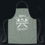 Tablier Funny BBBQ personnalisé Barbecue Queen Apron<br><div class="desc">Funny BBBQ Grill Master Barbecue personnalisé Meilleur</div>
