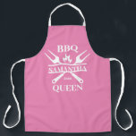 Tablier Funny BBBQ personnalisé Barbecue Queen Apron<br><div class="desc">Funny BBBQ Grill Master Barbecue personnalisé Meilleur</div>