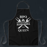Tablier Funny BBBQ personnalisé Barbecue Queen Apron<br><div class="desc">Funny BBBQ Grill Master Barbecue personnalisé Meilleur</div>