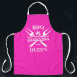 Tablier Funny BBBQ personnalisé Barbecue Queen Apron<br><div class="desc">Funny BBBQ Grill Master Barbecue personnalisé Meilleur</div>