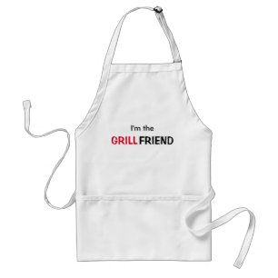 Tablier Funny BBQ Helper I'm The Grillfriend Girlfriend