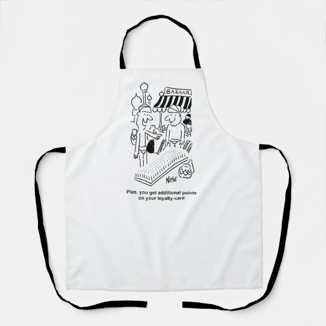 Tablier Funny Bed of Nails Indian Bazaar Marketplace (Recto)