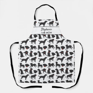 Tablier Funny Black Lab Amoureux des chiens Chien Maman Pa