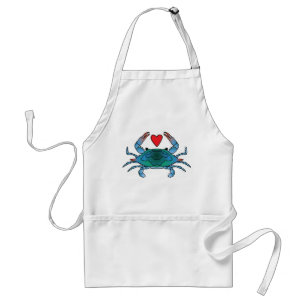 Tablier Funny Blue Crab Lover Seafood Gift