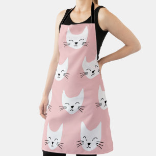 Tablier funny cats seamless pattern