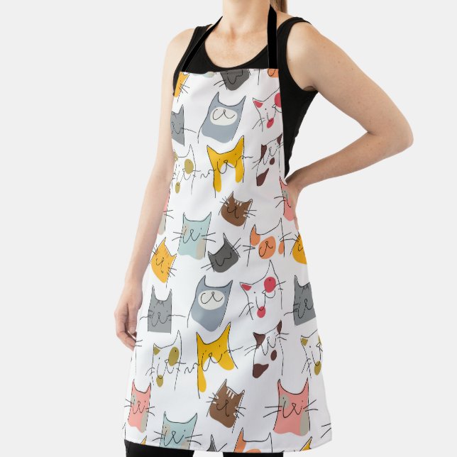 Tablier funny cats seamless pattern (Insitu)