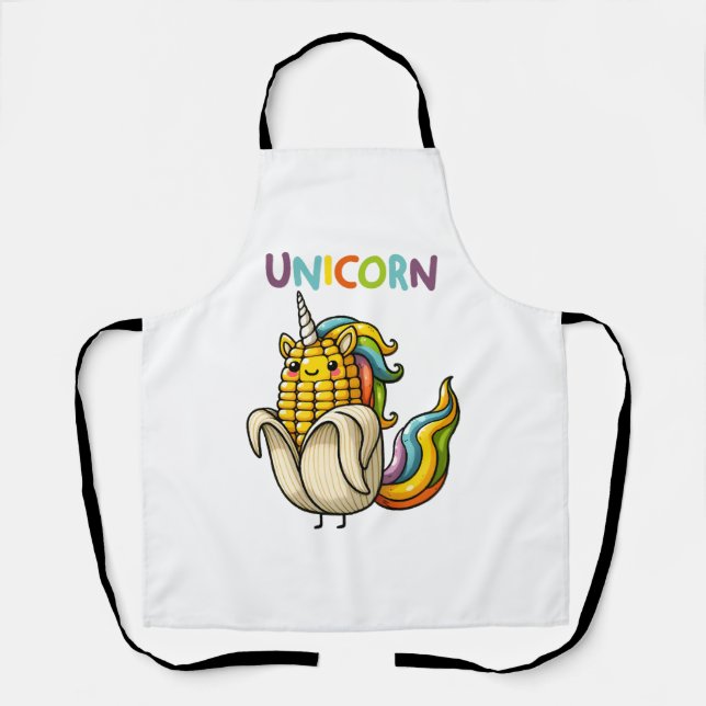 Tablier Funny Corn Unicorn (Recto)