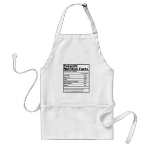 Tablier Funny Cubain de la valeur nutritive Apron
