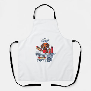 Tablier Funny Dachshund Chien Weenie Saucisse Hotdog Sandw
