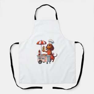 Tablier Funny Dachshund Chien Weenie Saucisse Hotdog Sandw