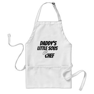 Tablier Funny Daddy's petit sous-chef cadeau adulte