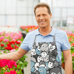 Tablier Funny Doodle Monsters