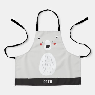 Tablier Funny mignon ours polaire personnalisé pour enfan