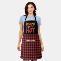 Funny Pun de cuisson Jetez-le Motif rouge noir