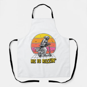Tablier Funny Reaper Scooter Vintage Sunset Conception de