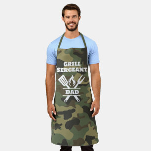 Tablier Funny Sergent Grill Camo Apron