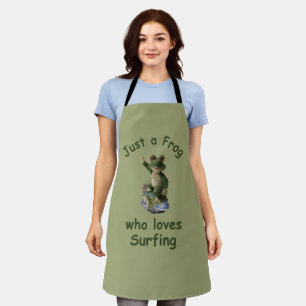 Tablier Funny surf Kawai grenouille