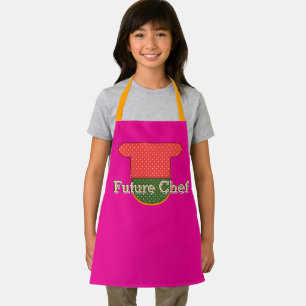 Tablier Futur Chef Kids Hot Pink