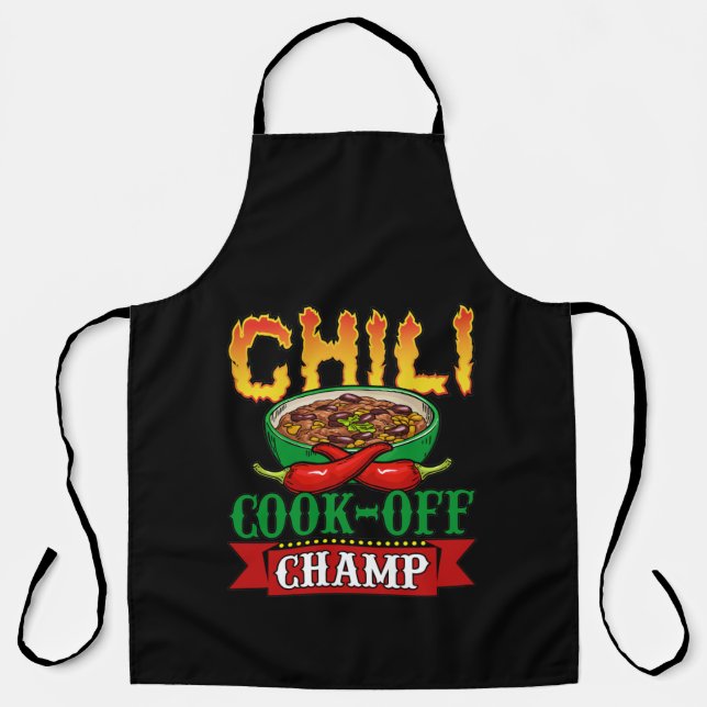 Tablier Gagnant de la compétition Chili Cook Off Champ (Recto)
