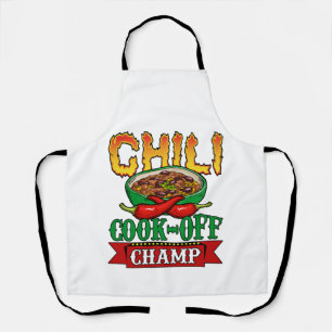 Tablier Gagnant de la compétition Chili Cook Off Champ